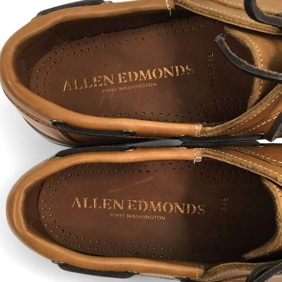 Allen Edmonds Eastport Boat Loafers Moccasins Mens 10.5 D Brown Leather 43502 - Picture 6 of 15